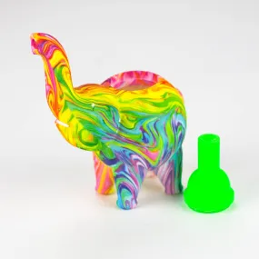 4.5" Assorted Silicone Elephant Bong