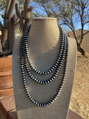 9mm Navajo Saucer Beaded Necklace