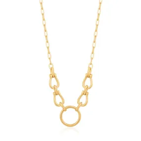 Ania Haie Horseshoe Link Necklace - Gold