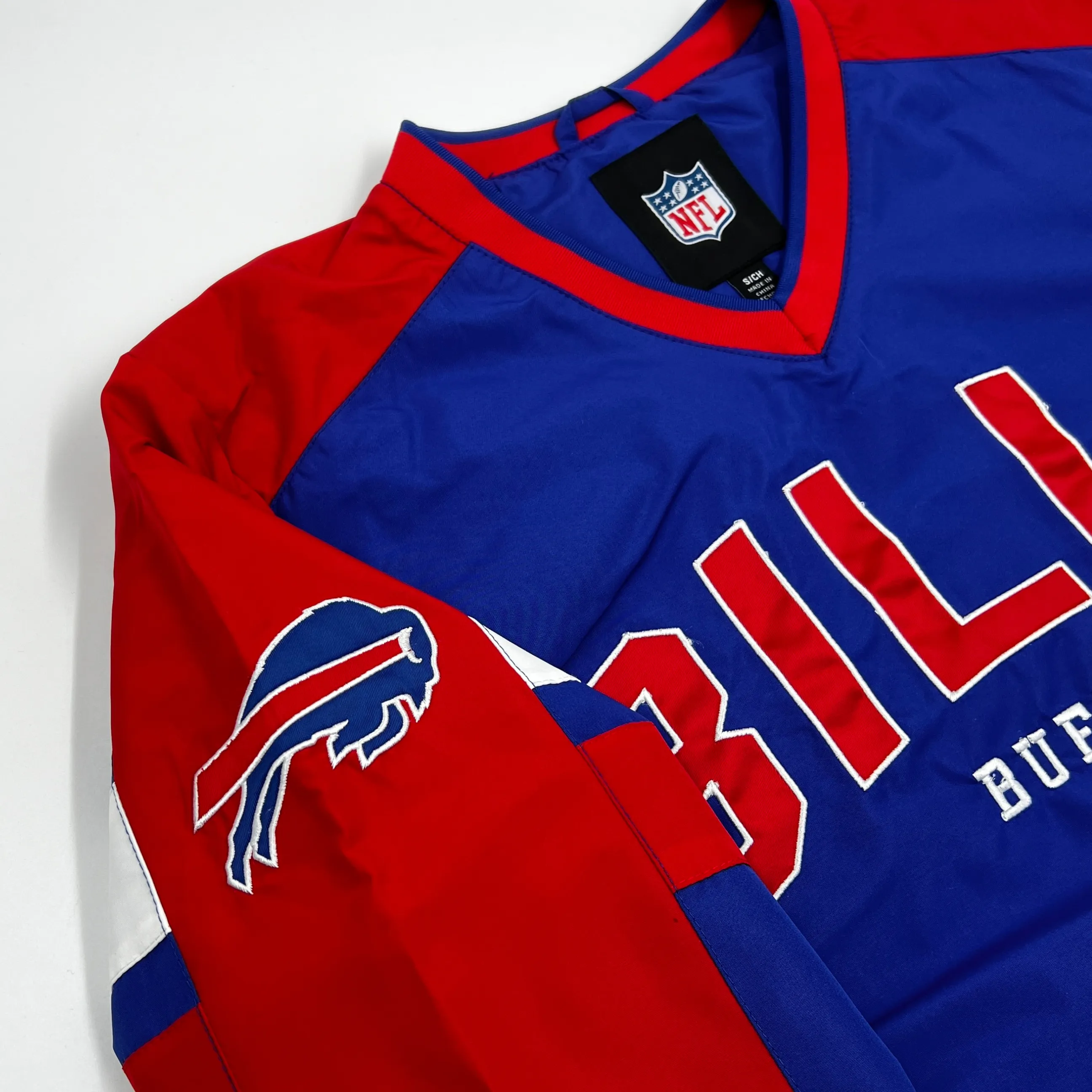 Buffalo Bills Royal, Red, & White V-Neck Pullover