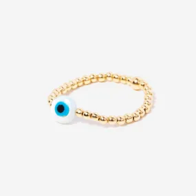 Evil Eye Bead Ring