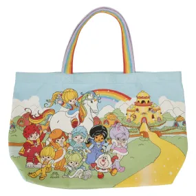 Loungefly Hallmark Rainbow Brite Gang Rainbow Handle Canvas Tote Bag