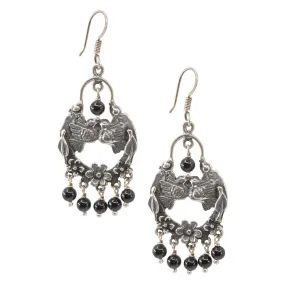 Love Bird Drop Earrings from Taxco, Mexico