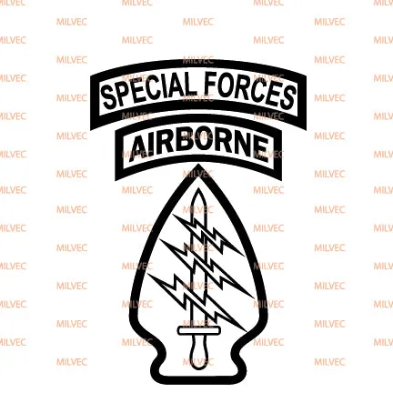 Special Forces Patch Vinyl Decal