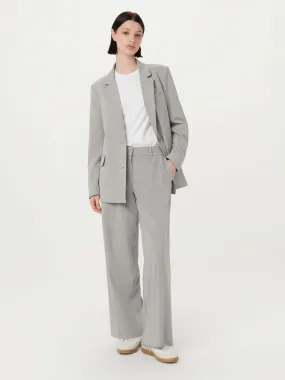 The Emma Low Waist Pant in Light Grey