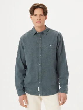 The Heathered Flannel Shirt in Agave