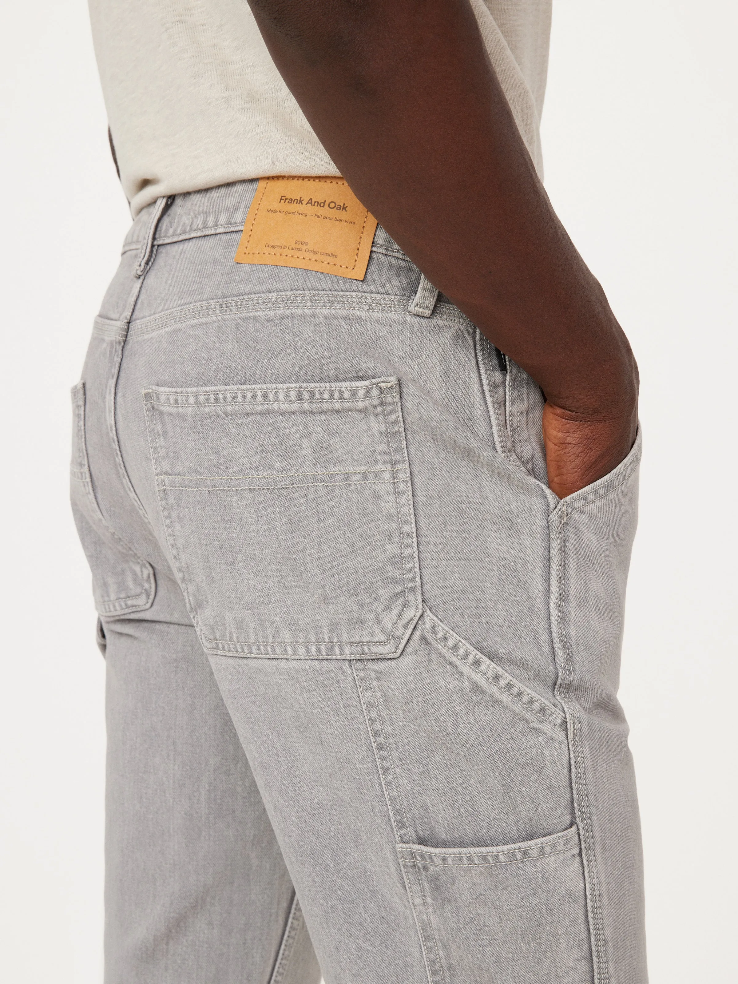 The Nolan Straight Carpenter Jean in Vintage Grey